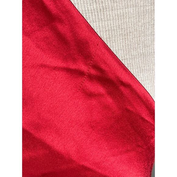 Retrofete Jagger High Slit Halterneck Tie Red Maxi Dress Size Small - Picture 9 of 14